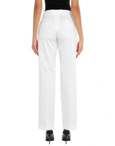 Shop Pt Torino Woman Pants White Size 10 Cotton, Elastane