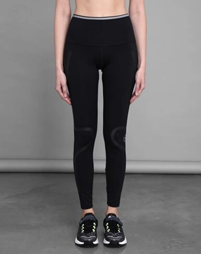 Shop Adidas By Stella Mccartney Tp Tight P. Blue Woman Leggings Black Size Xs Recycled Polyester, Elastan