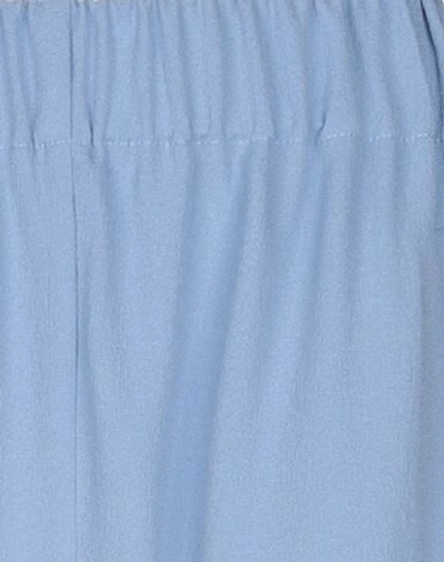 Shop Ganni Casual Pants In Sky Blue