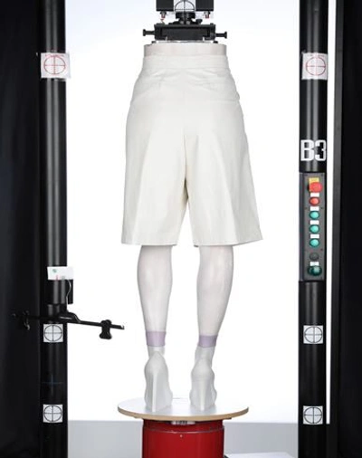 Shop Nude Woman Shorts & Bermuda Shorts Ivory Size 4 Polyurethane, Viscose In White