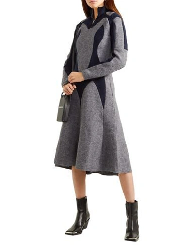 Shop Gmbh Woman Midi Dress Grey Size Xs Virgin Wool