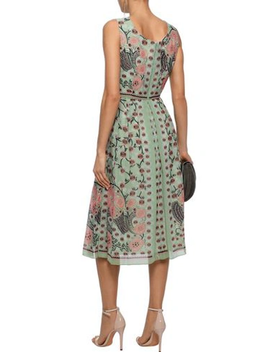 Shop Anna Sui Knee-length Dress In Light Green