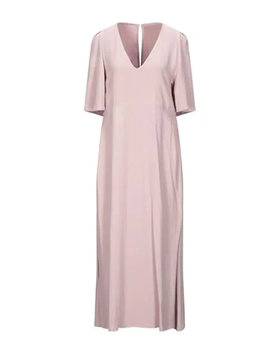 Shop Ottod'ame Long Dresses In Light Pink