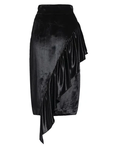Shop Milly Midi Skirts In Black