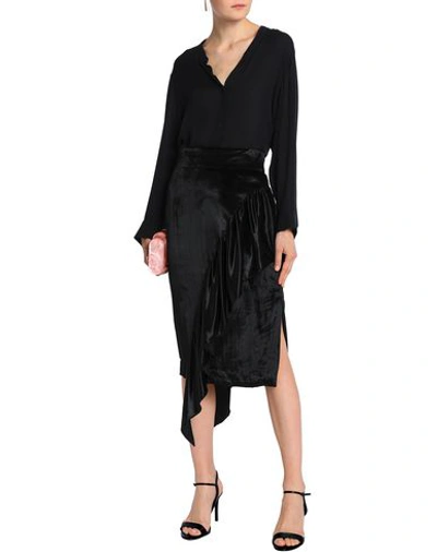 Shop Milly Midi Skirts In Black