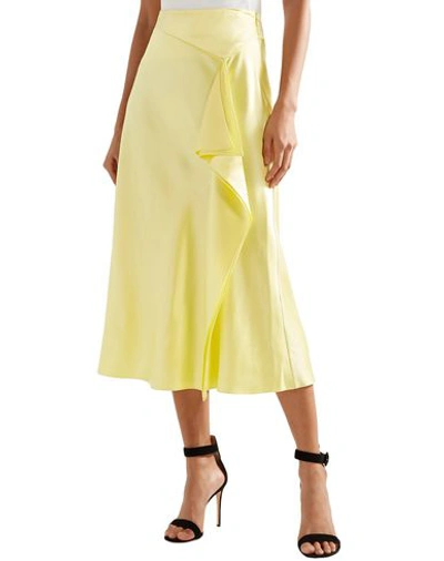 Shop Cushnie 3/4 Length Skirts In Yellow