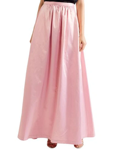 Shop Rosie Assoulin Long Skirts In Pink