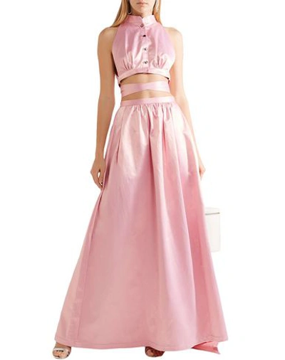 Shop Rosie Assoulin Long Skirts In Pink