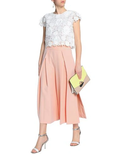Shop Milly Midi Skirts In Light Pink