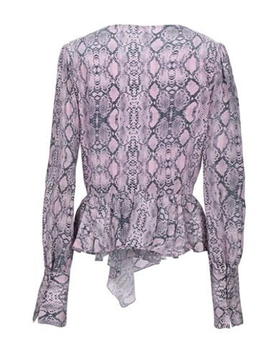 Shop Les Rêveries Woman Top Light Purple Size 10 Silk