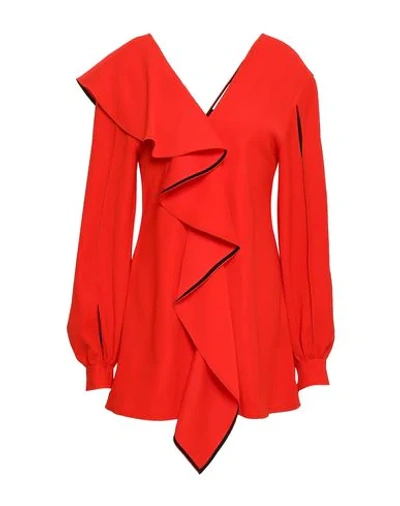 Shop Adeam Blouse In Red