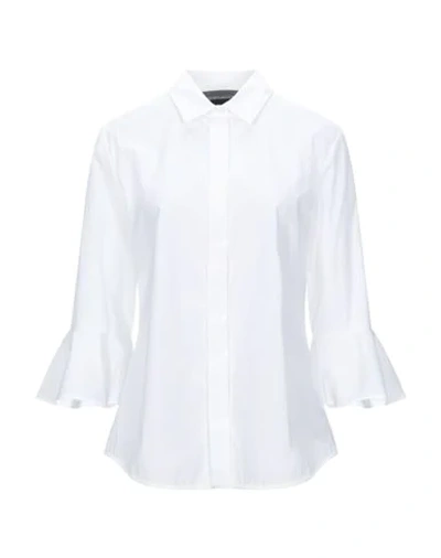 Shop Sportmax Code Solid Color Shirts & Blouses In White
