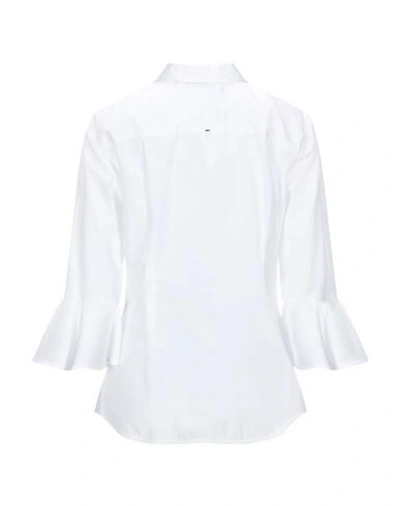 Shop Sportmax Code Solid Color Shirts & Blouses In White