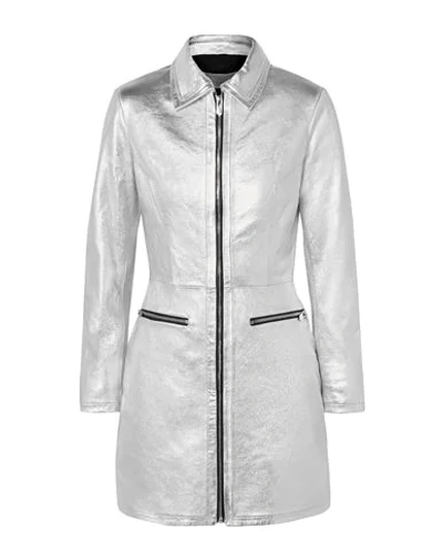 Shop The Mighty Company Overcoats In Silver