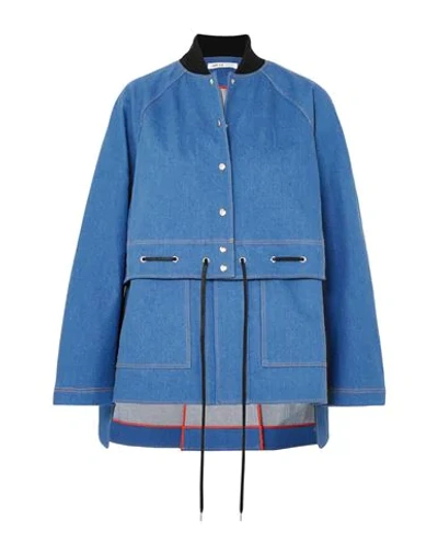 Shop Adeam Denim Outerwear In Blue