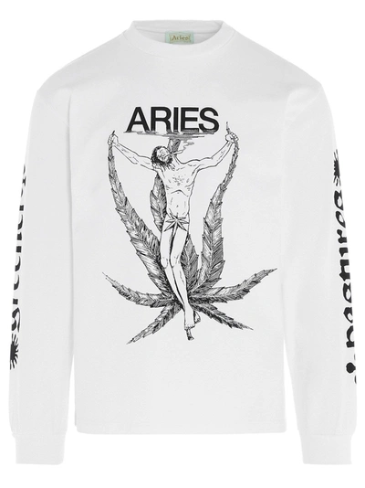 Shop Aries Arise Men's White T-shirt