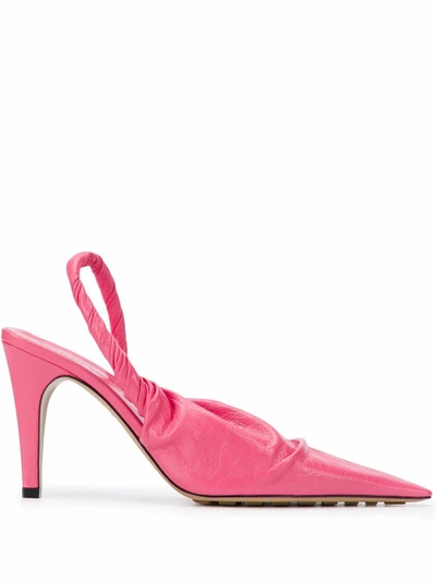 Bottega Veneta Women's Pink Leather Heels | ModeSens