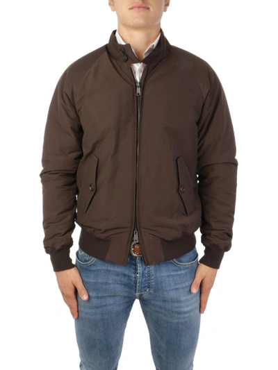 Shop Baracuta Men's Brown Cotton Outerwear Jacket