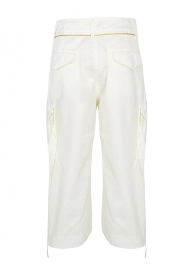 Shop Sacai Women's White Cotton Pants