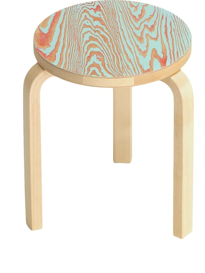 Shop Artek 60 Round-seat Stool In Brown