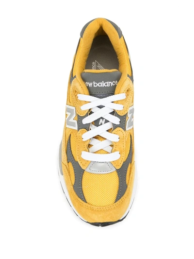 Shop New Balance 992 Sneakers In Yellow