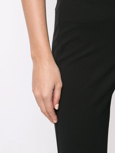 Vince High-waisted Cropped Trousers In Black