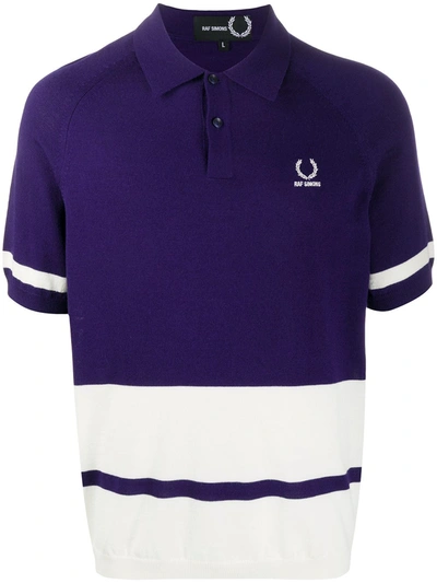 Shop Fred Perry Striped Polo Shirt In Blue