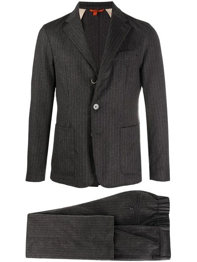 Shop Barena Venezia Pinstripe Single-breasted Suit In Grey