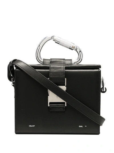 Shop Heliot Emil Carabiner Box Bag In Black