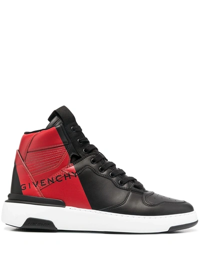 Shop Givenchy 'wing' High-top-sneakers In Black