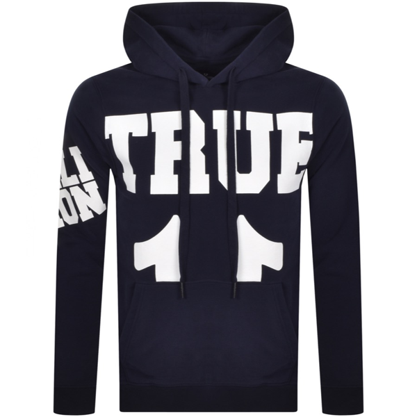 navy true religion hoodie