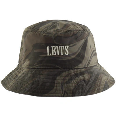 Shop Levi's Levis Camo Bucket Hat Khaki
