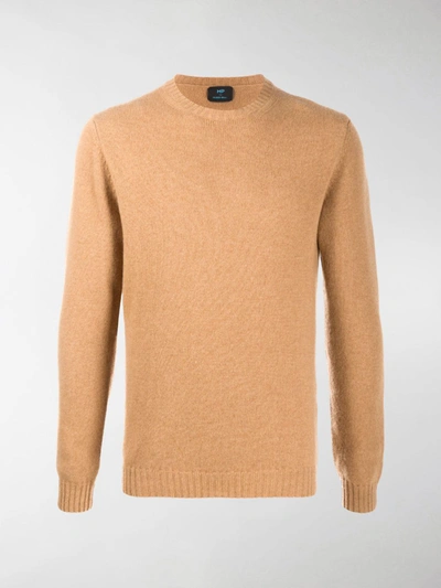 Shop Mp Massimo Piombo Fine Knit Sweater In Neutrals