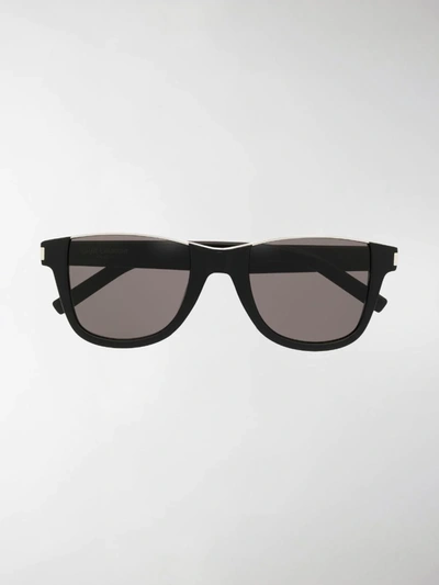 Shop Saint Laurent Sl51 Square-frame Sunglasses In Black