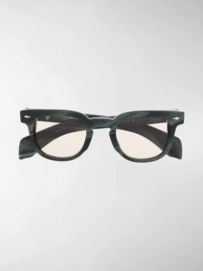 Shop Jacques Marie Mage Jax Sunglasses In Grey