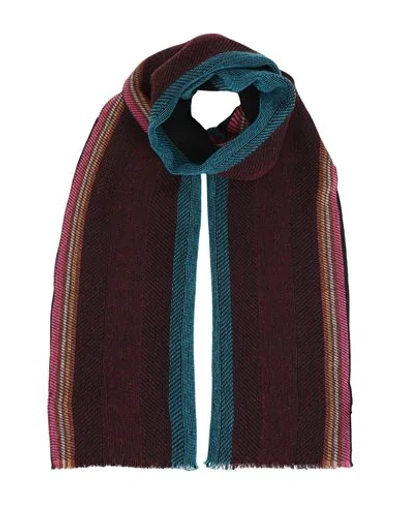 Shop Ps By Paul Smith Scarves In Maroon