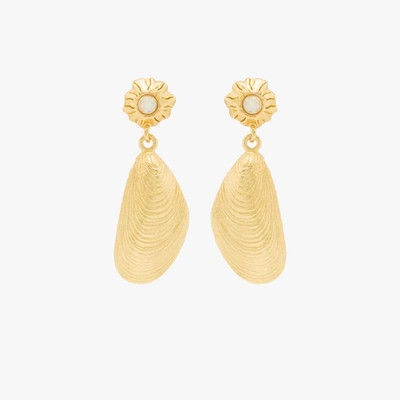 Shop Anni Lu Gold-plated Petit Moules Earrings