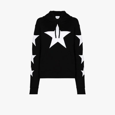 Shop Burberry Black Star Print Hoodie