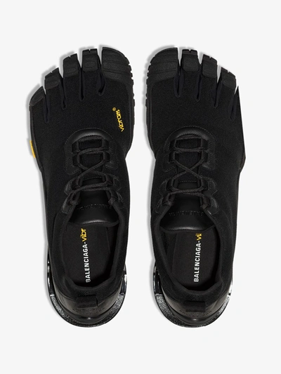Shop Balenciaga X Vibram Toe Sneakers - Men's - Rubber/fabric In Black
