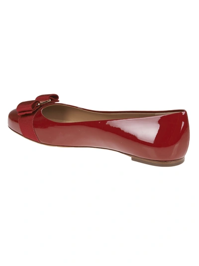 Shop Ferragamo Salvatore  Flat Shoes In Rosso