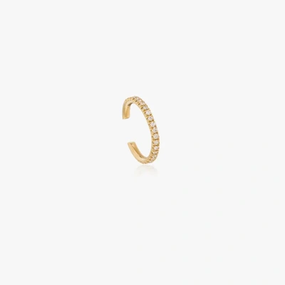 Shop Kimai 18k Yellow Gold Diamond Ear Cuff