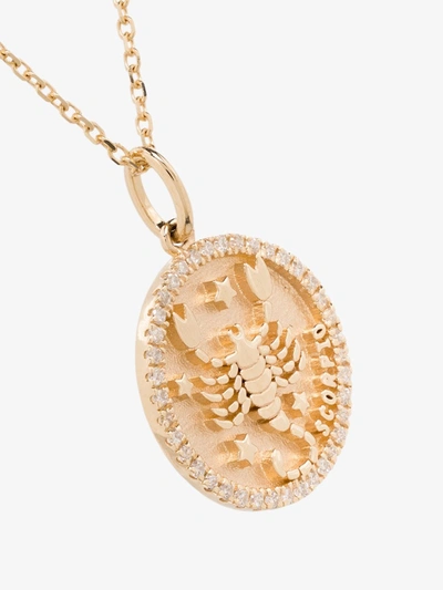 Shop Mateo 14k Yellow Gold Scorpio Zodiac Diamond Necklace