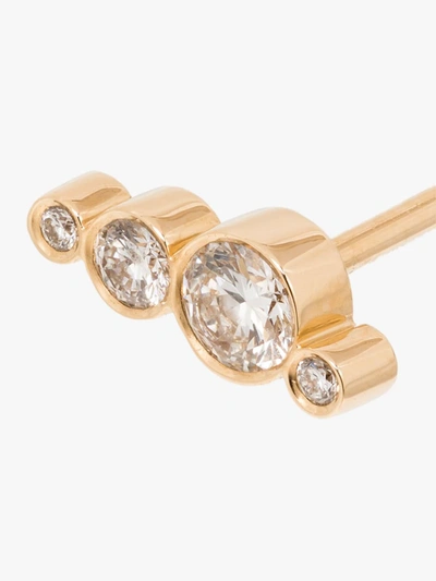 Shop Sophie Bille Brahe 18k Yellow Gold Flacon Single Diamond Earring