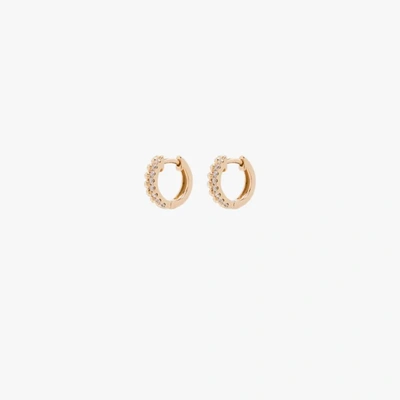 Dana Rebecca Designs 14k Gold Poppy Rae Pebble Diamond Huggie Earrings In Yellow Gold