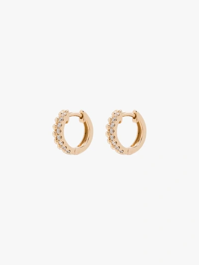 Dana Rebecca Designs 14k Gold Poppy Rae Pebble Diamond Huggie Earrings In Yellow Gold