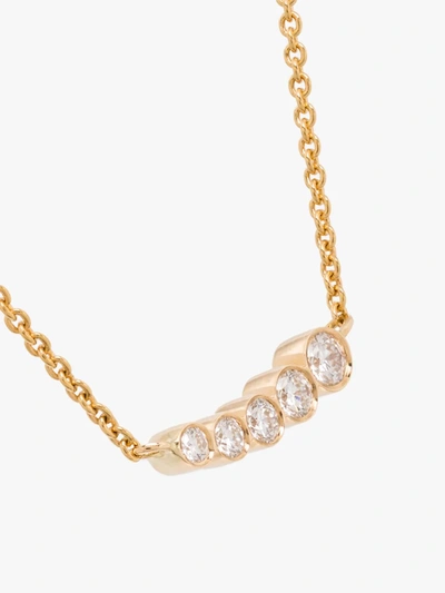 Shop Sophie Bille Brahe 18k Yellow Gold Lune Diamond Necklace