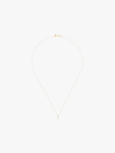 Shop Persée 18k Yellow Gold Diamond Drop Necklace
