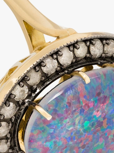 Shop Andrea Fohrman 18k Yellow Gold Opal Diamond Ring