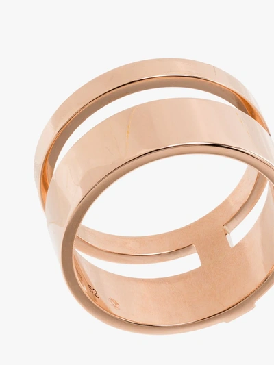 Shop Repossi 18k Rose Gold Berbere Module Double Ring