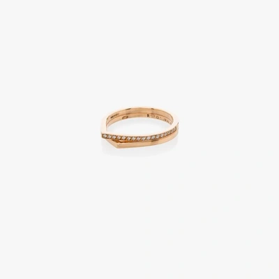 Shop Repossi 18k Rose Gold Antifer Diamond Ring